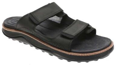 Merrell Cove Leather Slide - Mens 11 Black Sandal Medium