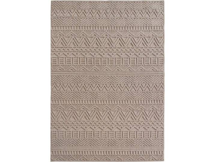 Tapis bouclés à relief ethnik beige 240x340cm