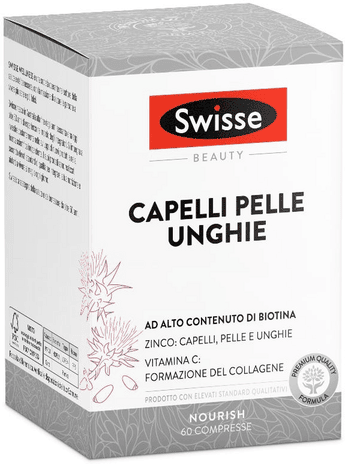 Swisse Capelli Pelle Unghie Integratore Biotina 60 Compresse