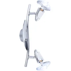 Globo, Deckenstrahler, Strahler LORD, Chrom weiss, Chromring, 5438-2 (E14)
