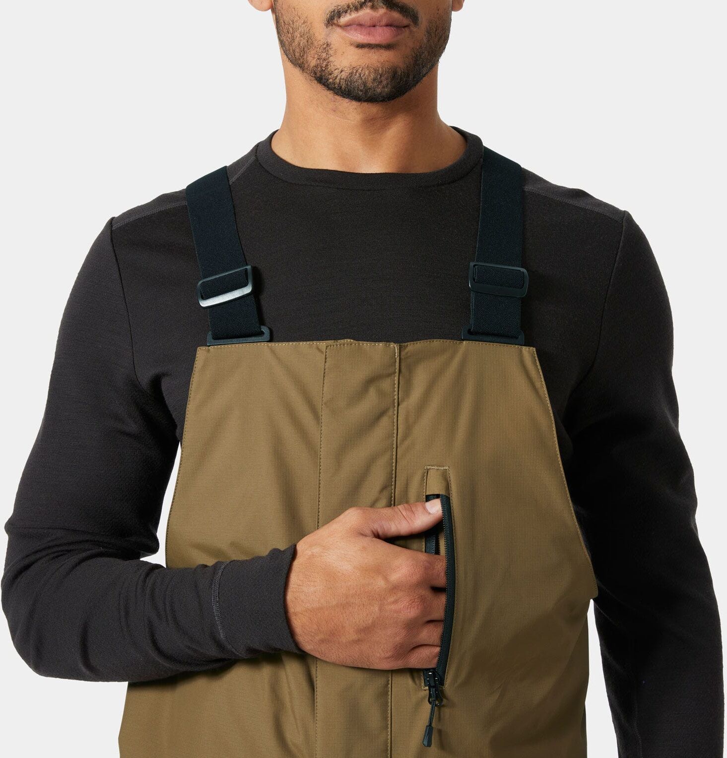 Helly Hansen Men's Sogn Cargo Ski Salopette - Brown - M