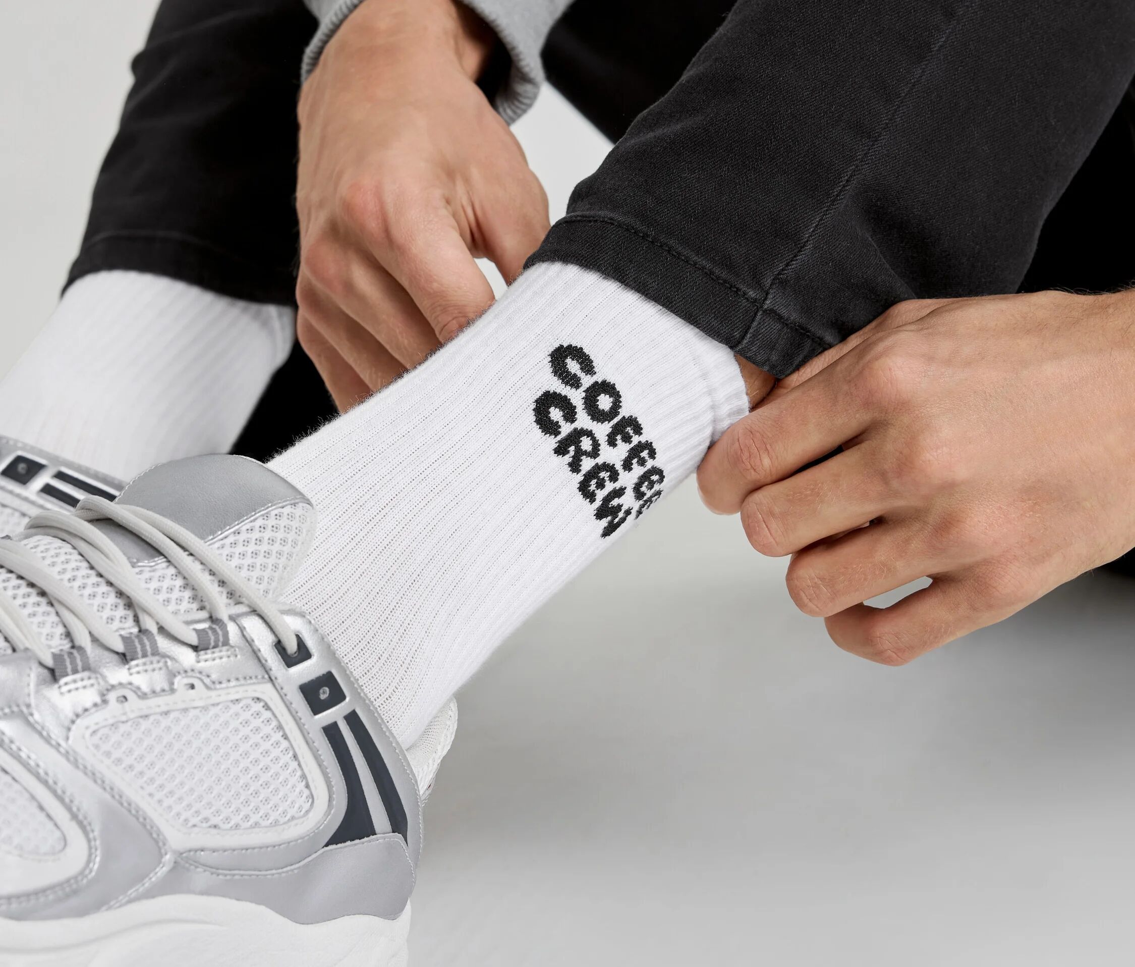 Tchibo - Unisex Coffee Crew Tennissocken - Unisex - Gr. 41-46 - schwarz