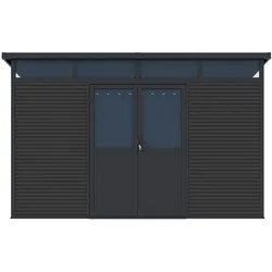 Pergoline Gartenhaus 3422 Aluminium & WPC Anthrazit