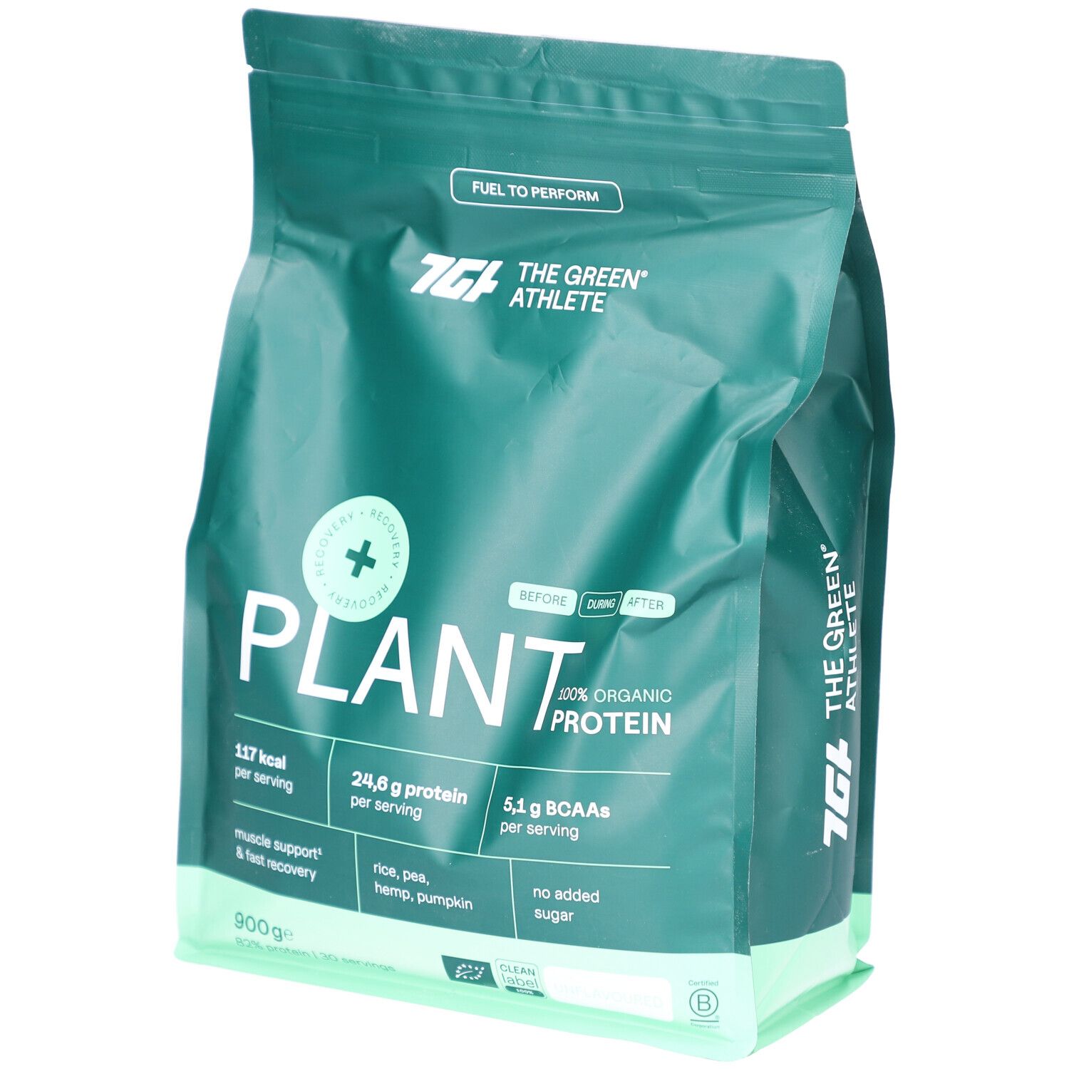 The Green Athlete Plant protein unflavoured 900g 900 g Pulver