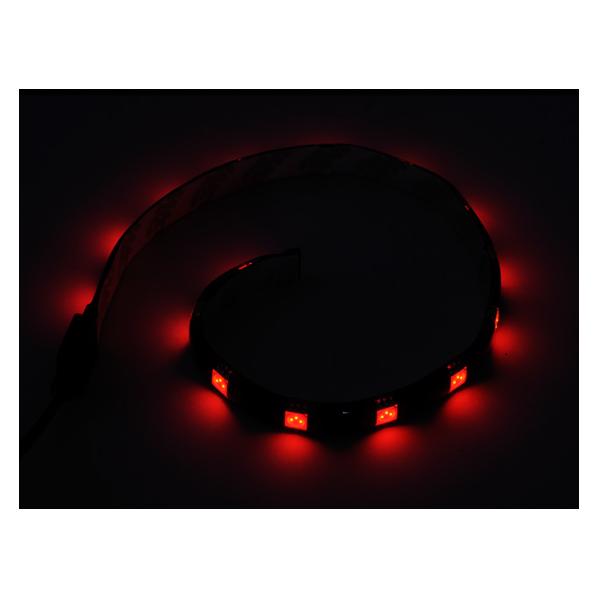 Silverstone SST-LS01R - LED Strip Lichtstreifen für Modding von PC Gehäusen, rot, 30cm, 15LEDs (Rot) (SST-LS01R)
