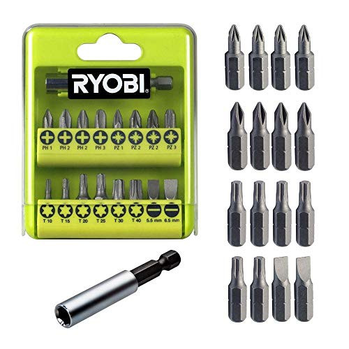 RYOBI RAK17SD Bitset, 17-delig, inclusief magnetische bithouder