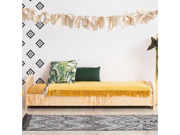 Lit 90x190 sommier inclus Eléa Bois