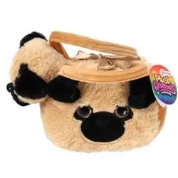 Toi-Toys Hund Plüsch in Hundetasche 3 Sorten (Plüschspielzeug Hund), Hundespielzeug