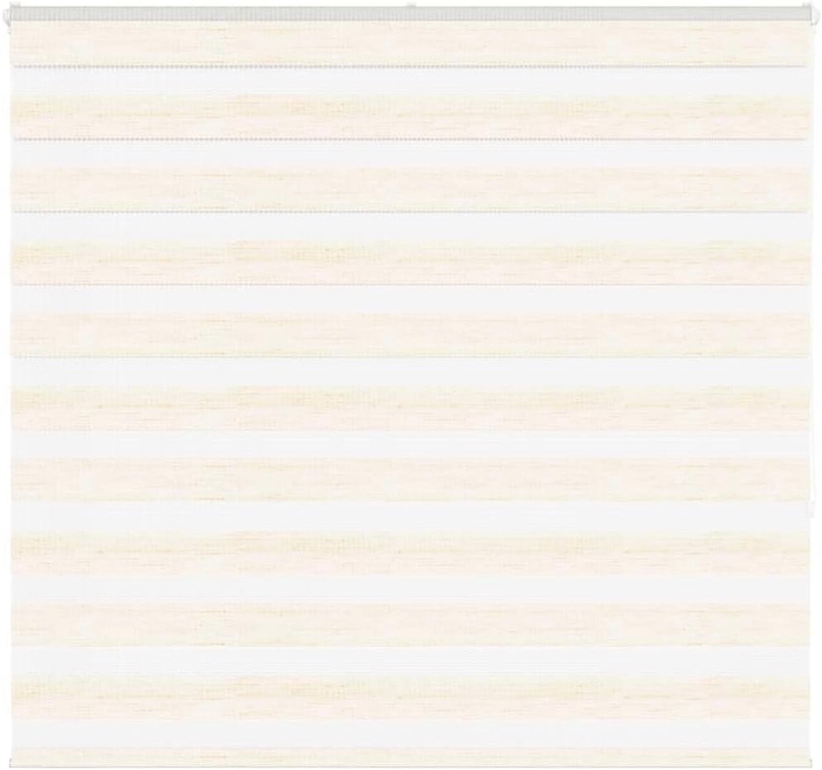Zebra rolgordijn beige gemarmerd - Dubbellaags voor lichtregulatie - Breedte: 150 cm