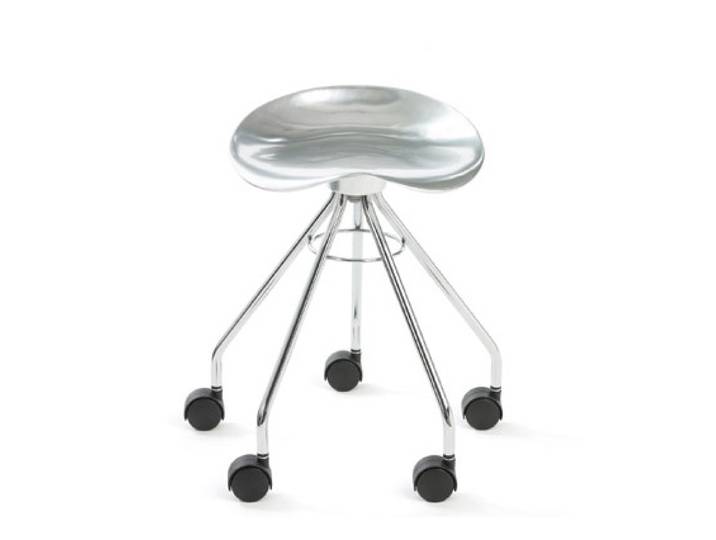 BD BARCELONA DESIGN tabouret JAMAICA (H 45 cm - Aluminium poli)
