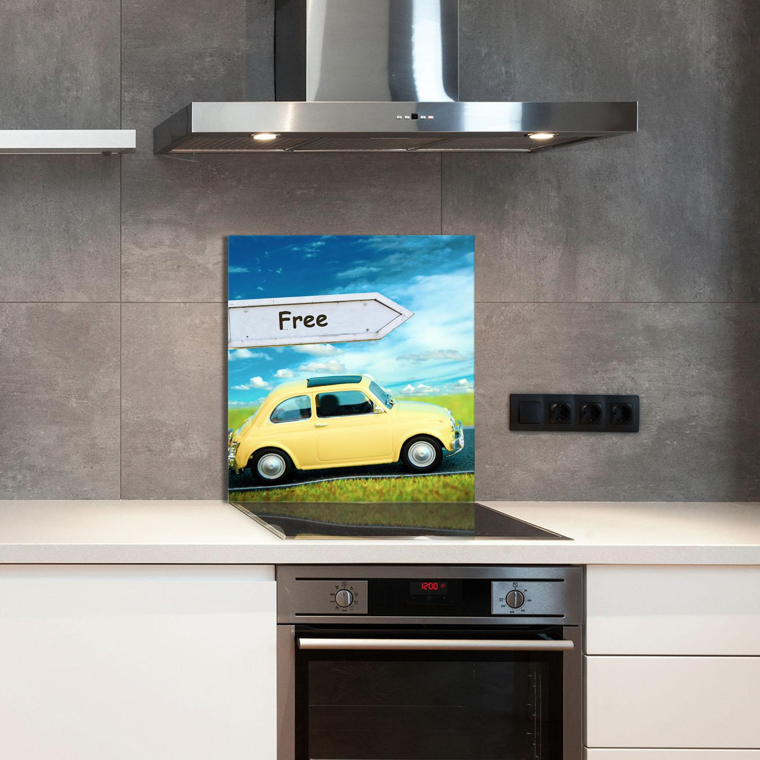 TMK ArtDeko Glazen plaat voor keuken, 60 x 65 cm