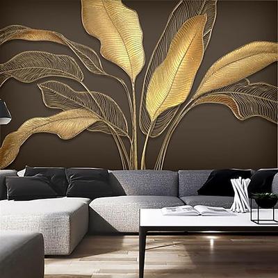 Coole Tapeten, schöne Naturtapete, Wandbild, Wandaufkleber, selbstklebend, schillernd, golden, PVC/Vinyl, geeignet für Wohnzimmer, Schlafzimmer, Restaurant, Hotel, Wanddekoration, Kunst, Heimdekor