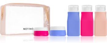 Notino Travel Collection Silicone Travel Bottles Set frascos de viagem recarregáveis . Travel Collection Silicone Travel Bottles Set
