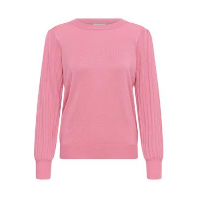 Strickpullover KAFFE "Damen Strickpullover KAlone", Damen, Gr. S, rosa (wild rose), Obermaterial: 80% Viskose CV. 20% Nylon NY., Pullover Strickpullover
