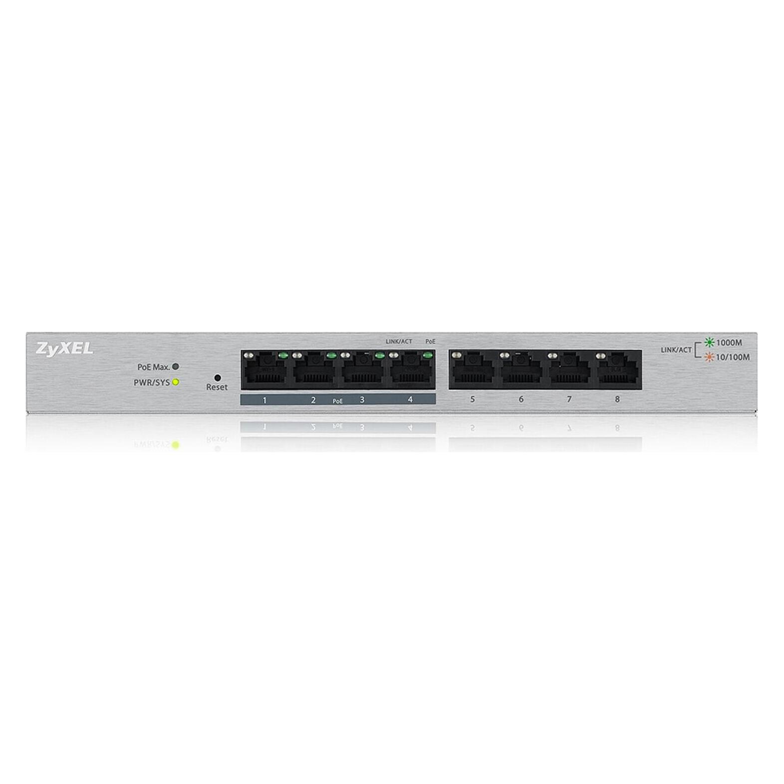 Zyxel GS1200-8HP: 8Port-PoE+-Switch, V2 (8 Ports) (4103)