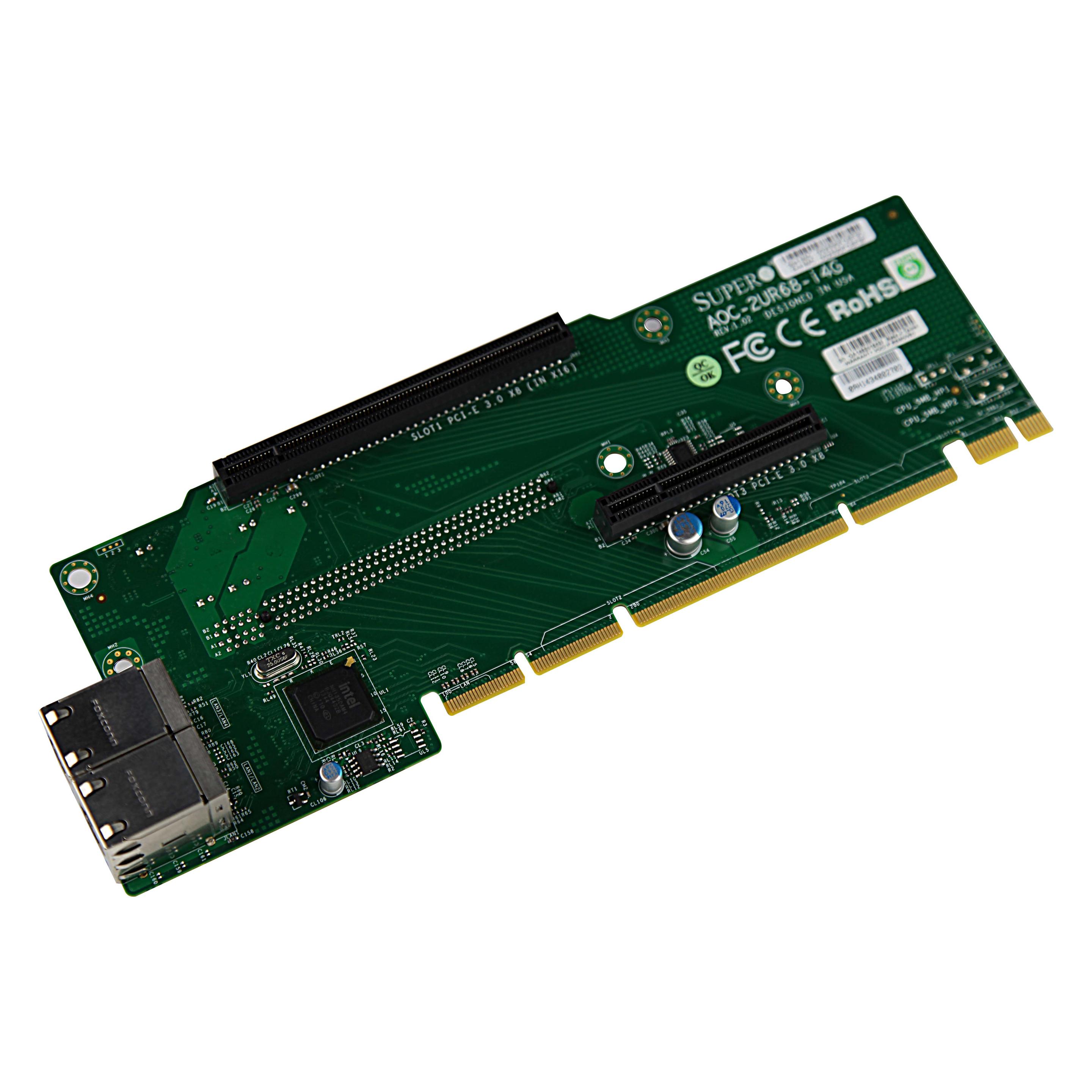 Supermicro Super Micro Add-on Card AOC-2UR68-I4G 2U Ultra Riser (Ethernet) (AOC-2UR68-I4G)