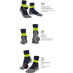 Falke, Herren, Sportsocken, RU Compression Stabilizing Herren Running (46 - 48), Blau