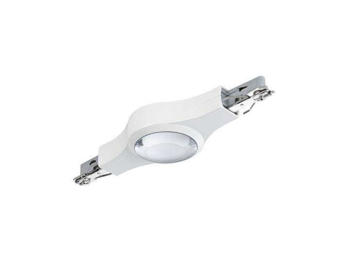 PAULMANN Schienensystem-Verbinder URail Verbinder Linienverbinder beleuchtet 189x57mm 5,3W Chrom matt , weiß, B:18,9cm H:2,7cm T:5,7cm, Stromschienensysteme, dimmbar, Schienensystem-Verbinder