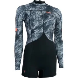 ION AMAZE 2.0 LS BACK ZIP Shorty 2024 black flowers - S