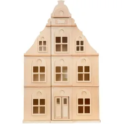 Classic World Klassisches Puppenhaus aus Holz – 3-teilig