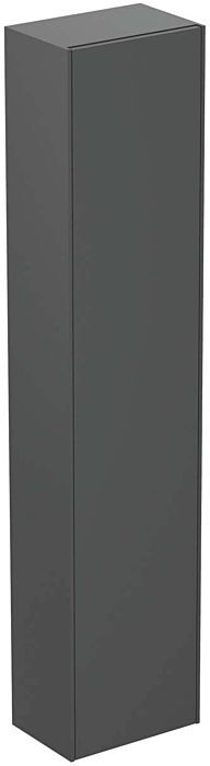 Ideal Standard Hochschrank T3955Y2 1 Tür, 37x25x170 cm, Hochschrank, Anthrazit matt lackiert
