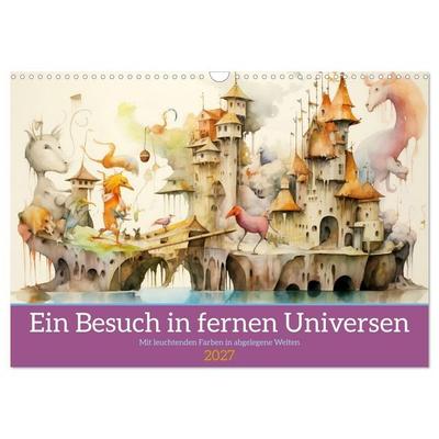 Ein Besuch in fernen Universen (Wandkalender 2027 DIN A3 quer), CALVENDO Monatskalender