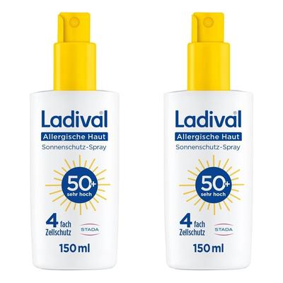 2x Ladival® Allergische Haut Sonnenschutz-Spray LSF 50+ 2x150 ml Spray