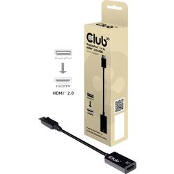 club3D CAC-1080 DisplayPort Adapter [1x DisplayPort Stecker - 1x HDMI-Buchse] Schwarz 0 mm