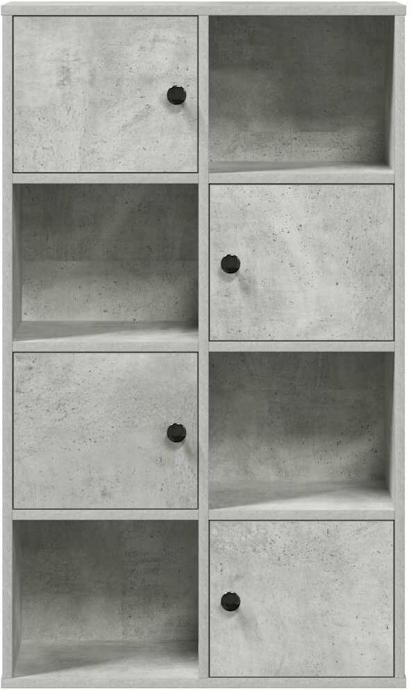 vidaXL Bibliothèque gris béton 60x24x101,5 cm bois d'ingénierie