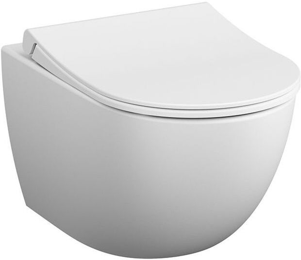 VitrA Sento Wand-Tiefspül-WC 7748B401-0101 36,5x54cm, 3/6 l, ohne Spülrand, Edelweiß VC