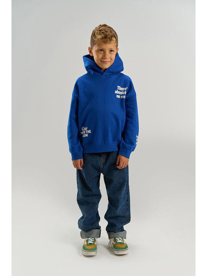 The NEW Hoodie "Vermont" in Blau - 146/152