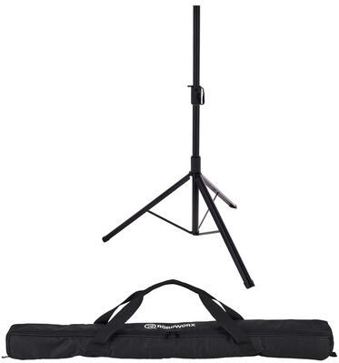 Roadworx Slim Line Speaker Stand Bundle Noir