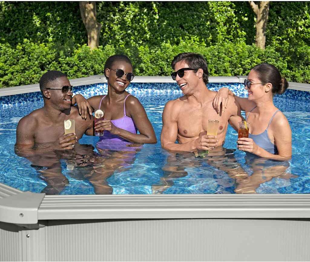 Bestway Piscine encadrée hors sol ronde Hydrium 360x120 cm