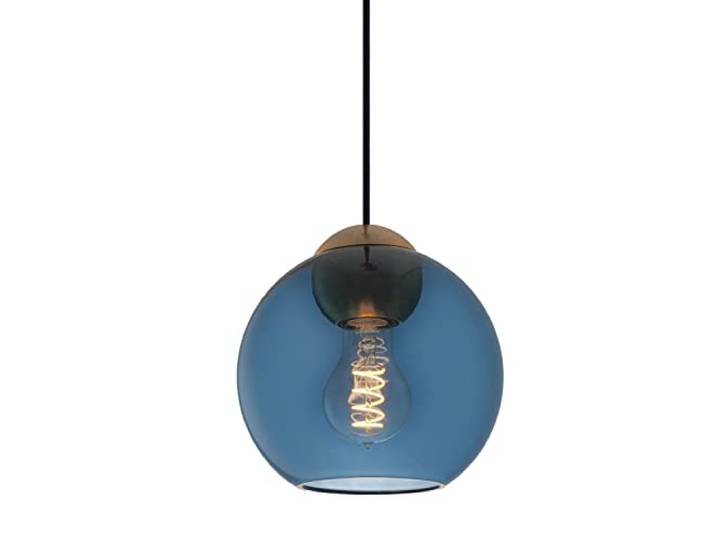 Froschkönig24 Bubbles hanglamp E27 Ø18cm blauw