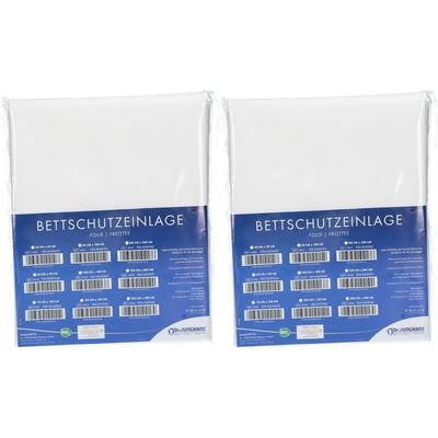 Bettschutzeinlage Folie Frottee 90x100 cm 2x 2x1 St