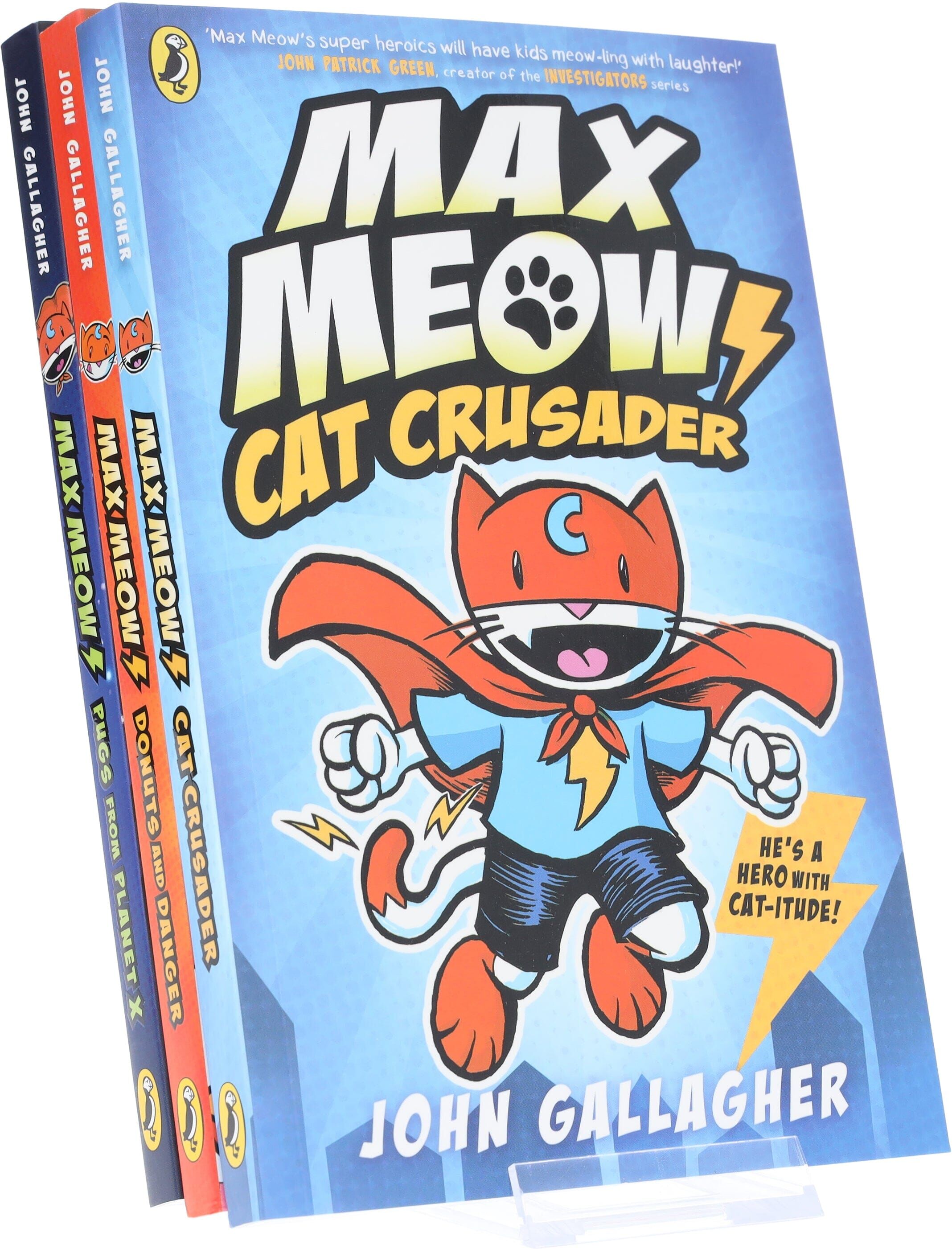 Max Meow Series By John Gallagher 3 Graphic Novels Set - Ages 5-10 - Paperback Penguin Random House