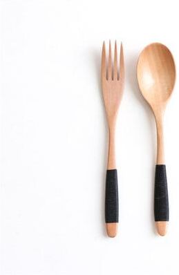Modern Mode Marketplace Premium Wooden Spoon & Fork Dinnerware Set For Home & Gifts d