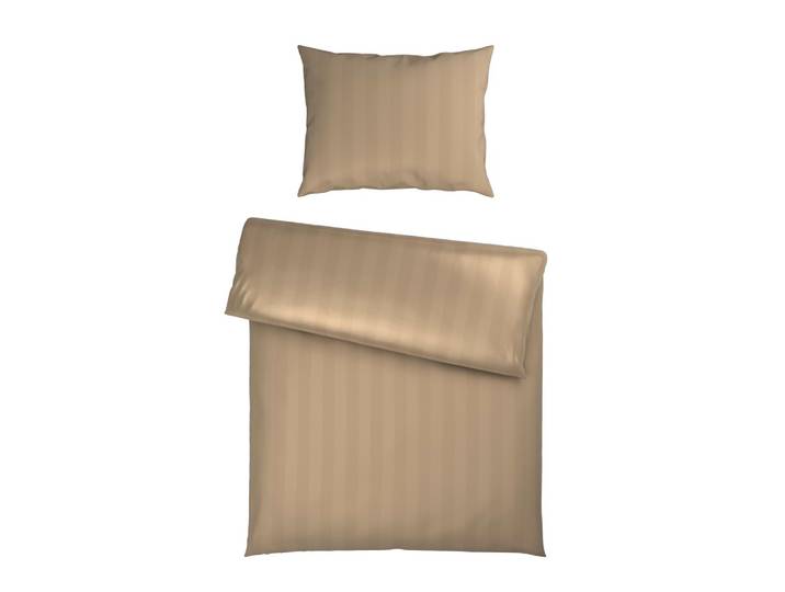 Bettwäsche Xenia Streif Beige ca. 140x200cm