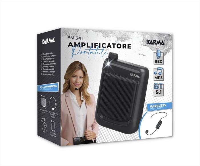 KARMA Amplificatore Portatile Con Archetto Wifi Bm 541-nero