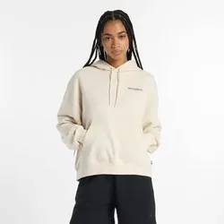 NEW BALANCE Damen Kapuzensweat Multi Color Logo, Größe L in Weiß 51917