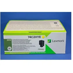 Lexmark, Toner, 74C2HYE (Y)