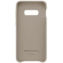 Samsung Leather Cover (Samsung Galaxy S10e), Smartphone Hülle, Grau