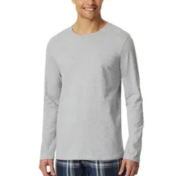 Schiesser Mix and Relax Long Sleeve Grau Baumwolle Medium Herren