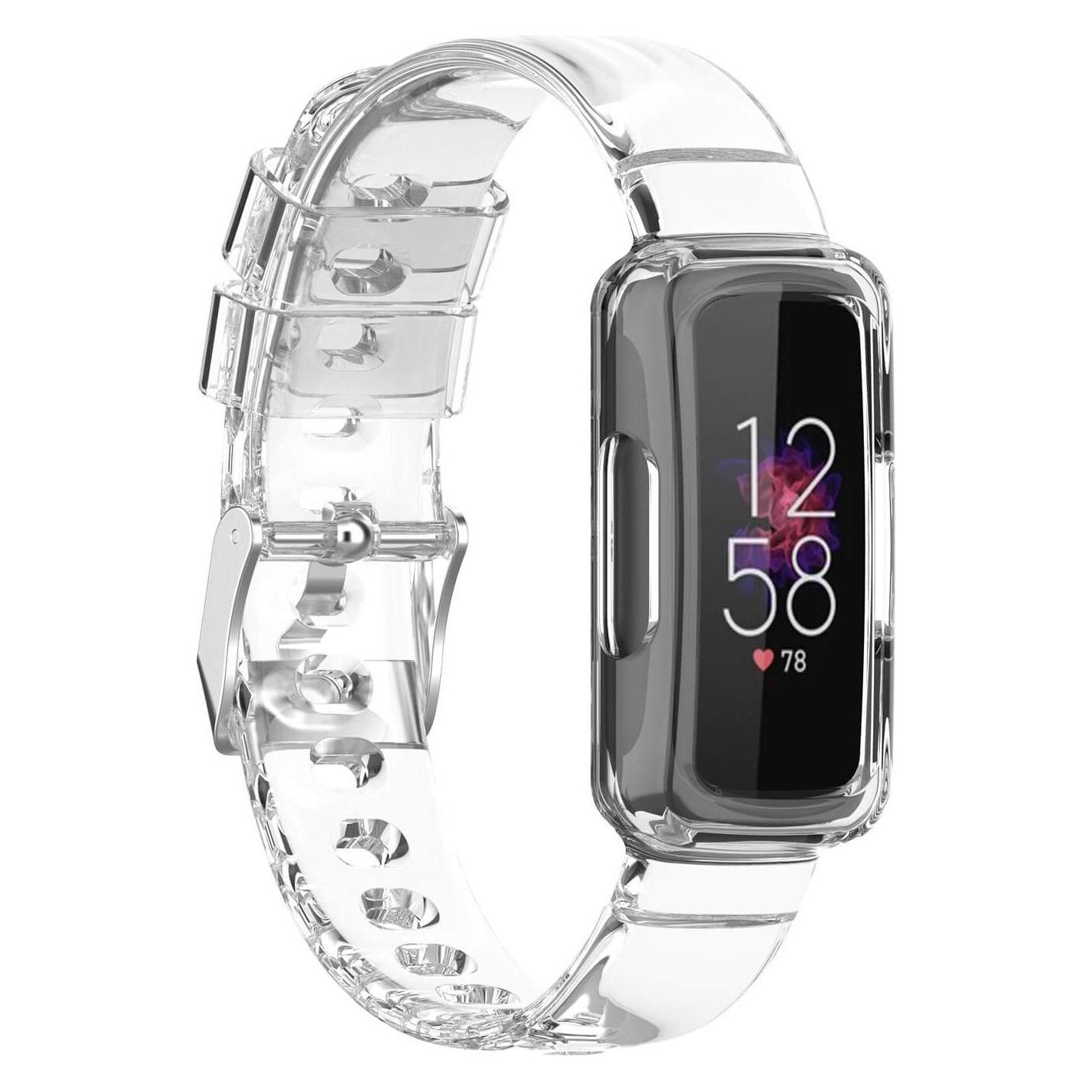 Cover-Discount Fitbit Inspire 3 - Sportarmband mit Displayschutz transparent (Silikon) (SYA002087801B)