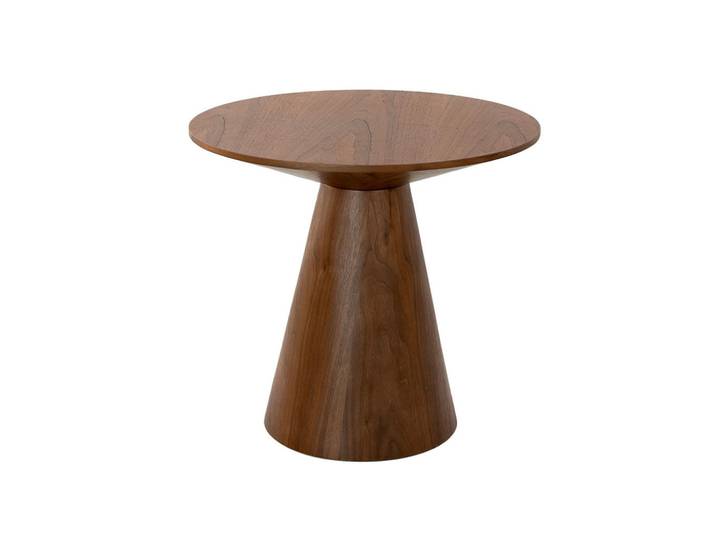 Angel Cerda Runder Beistelltisch aus Nussbaum, Modell 2043, Walnussfarben, Holzwerkstoff, Nachbildung,Nussbaum, Essen/Getränk, Rundform,Rund,Rund, Stativgestell, 60x55x60 cm, Wohnzimmer, Wohnzimmertische, Beistelltisch
