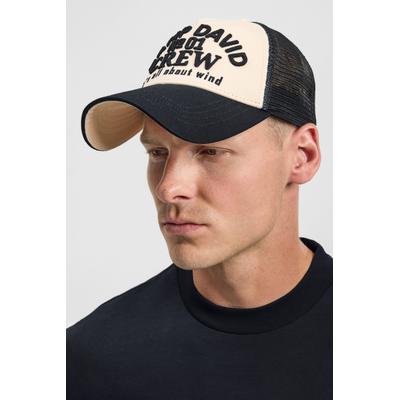 Baseball Cap CAMP DAVID, Herren, beige (ecru), Baumwolle, bestickt, Caps, mit verstärktem Schirm