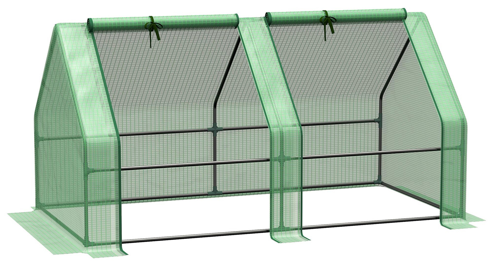 Outsunny plantenkas foliekas voor tomaten en planten