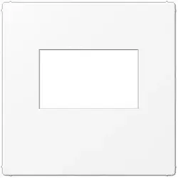 Jung Abdeckung, gerastet, für USB-Ladegeräte (schneeweiß matt)