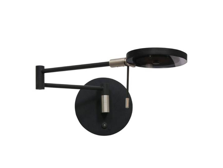 Steinhauer Exclusive Wandleuchte Turound lang - Schwarz , rauchf