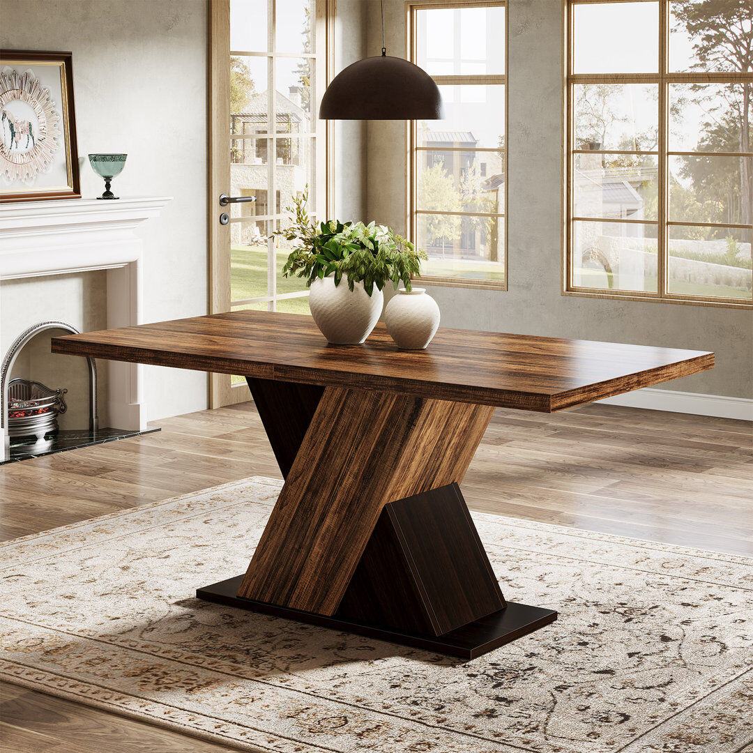 Blue Elephant Rectangular Dining Table Walnut